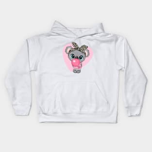 Cute koala and gum. Kids Hoodie